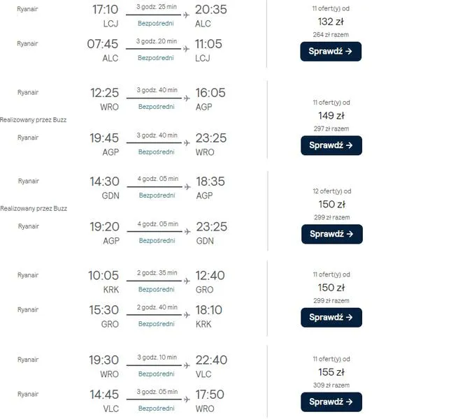 Realny czas podróży