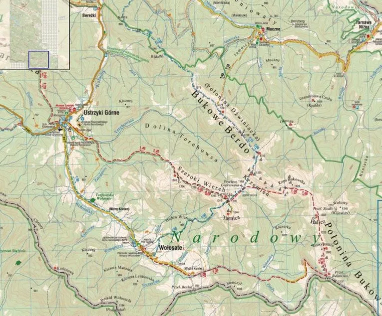 Szlaki turystyczne Bieszczady