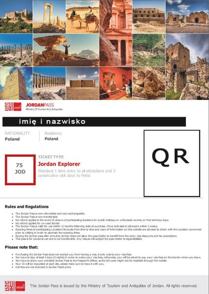 Wiza do Jordanii