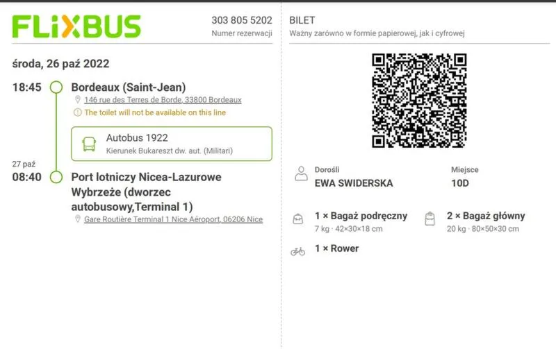 Zasady zwrotu biletów